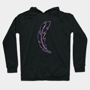 Galaxy Feather | Purple + Pink Feather | Watercolor Galaxy Feather Hoodie